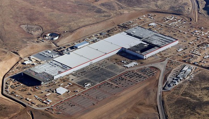 特斯拉超级工厂开始量产电池单体 年产或达千兆